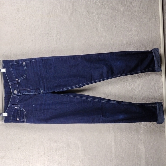 CHEAP Monday Dark Wash Five Pocket Mid Rise Straight Leg Denim Jeans - Picture 10 of 10